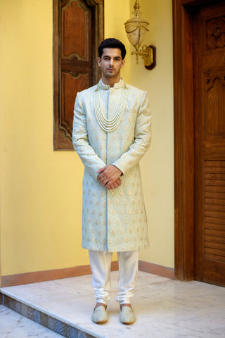 FAHAD SHERWANI (MINT GREEN)