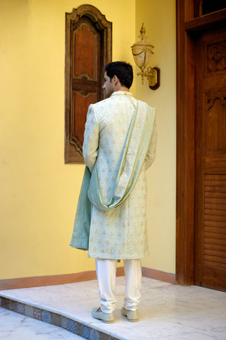 FAHAD SHERWANI (MINT GREEN)