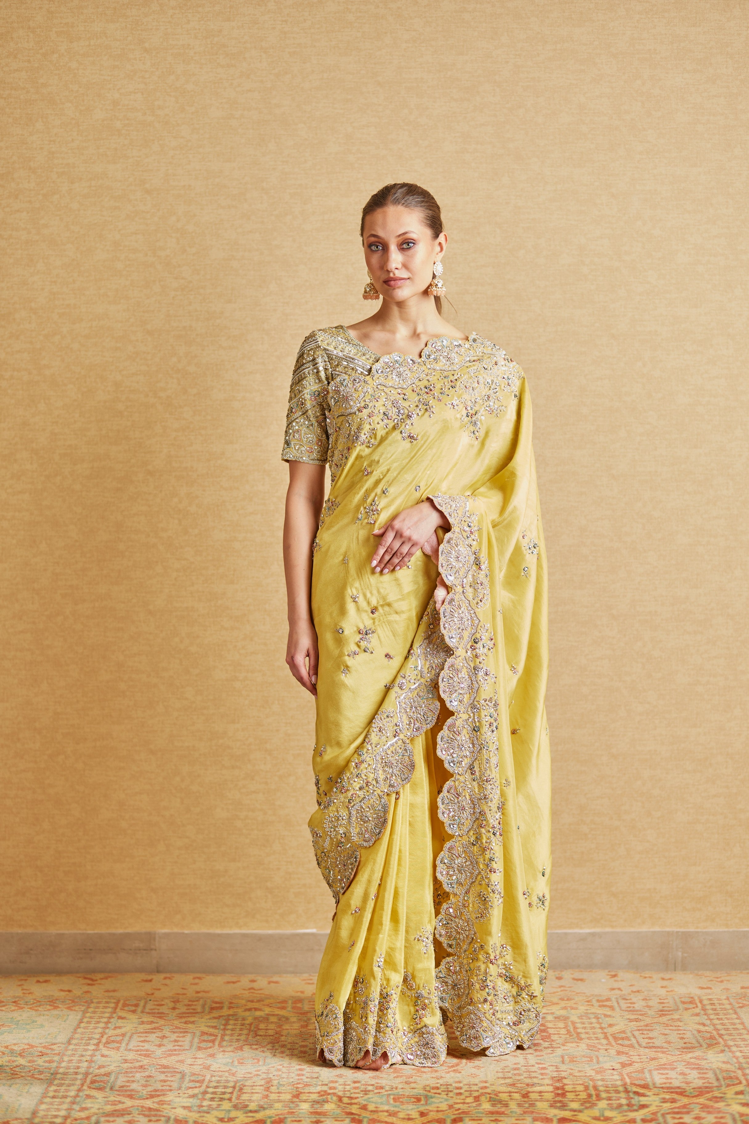 Amber Embroidered Saree