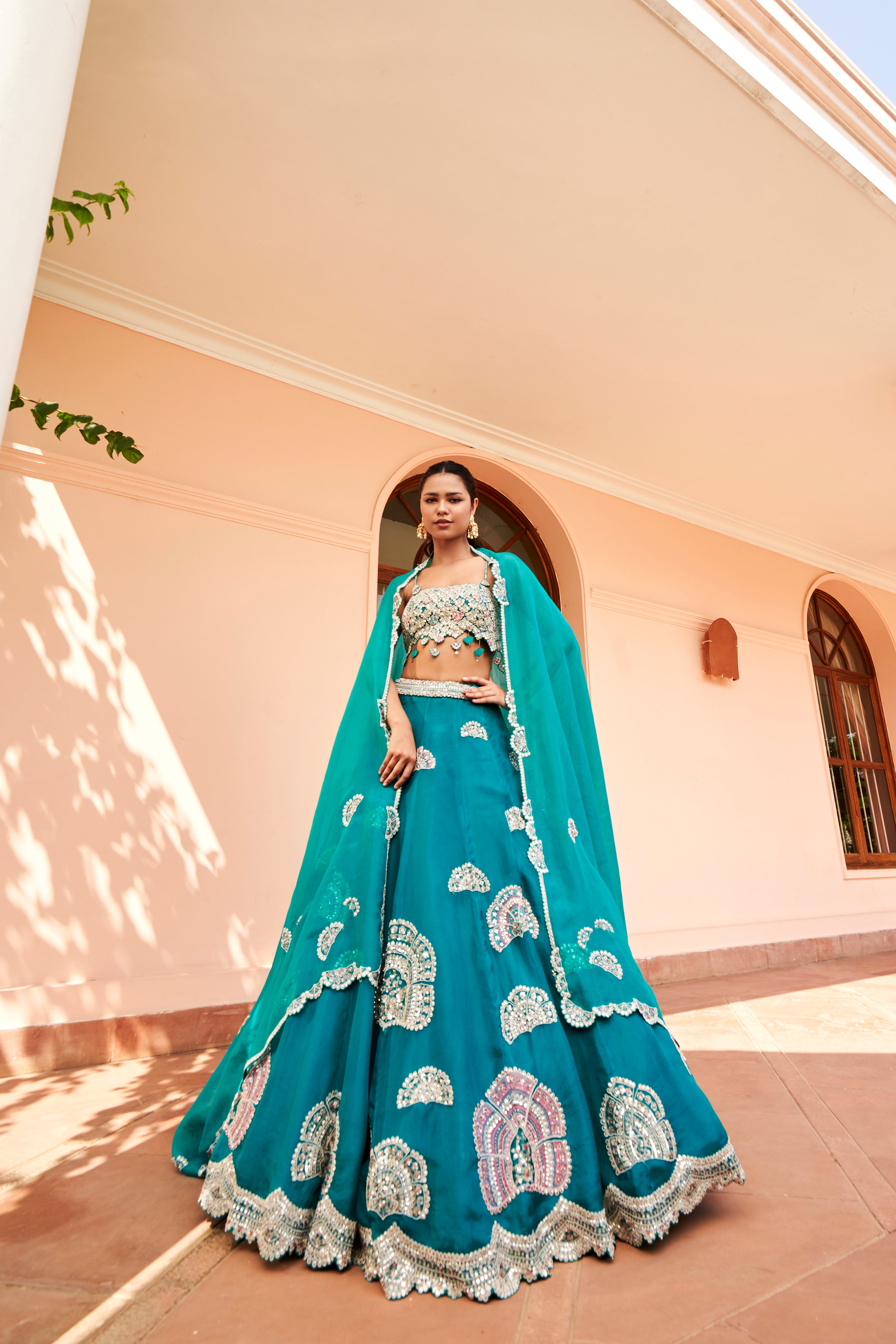 Pine Green Lehenga Set