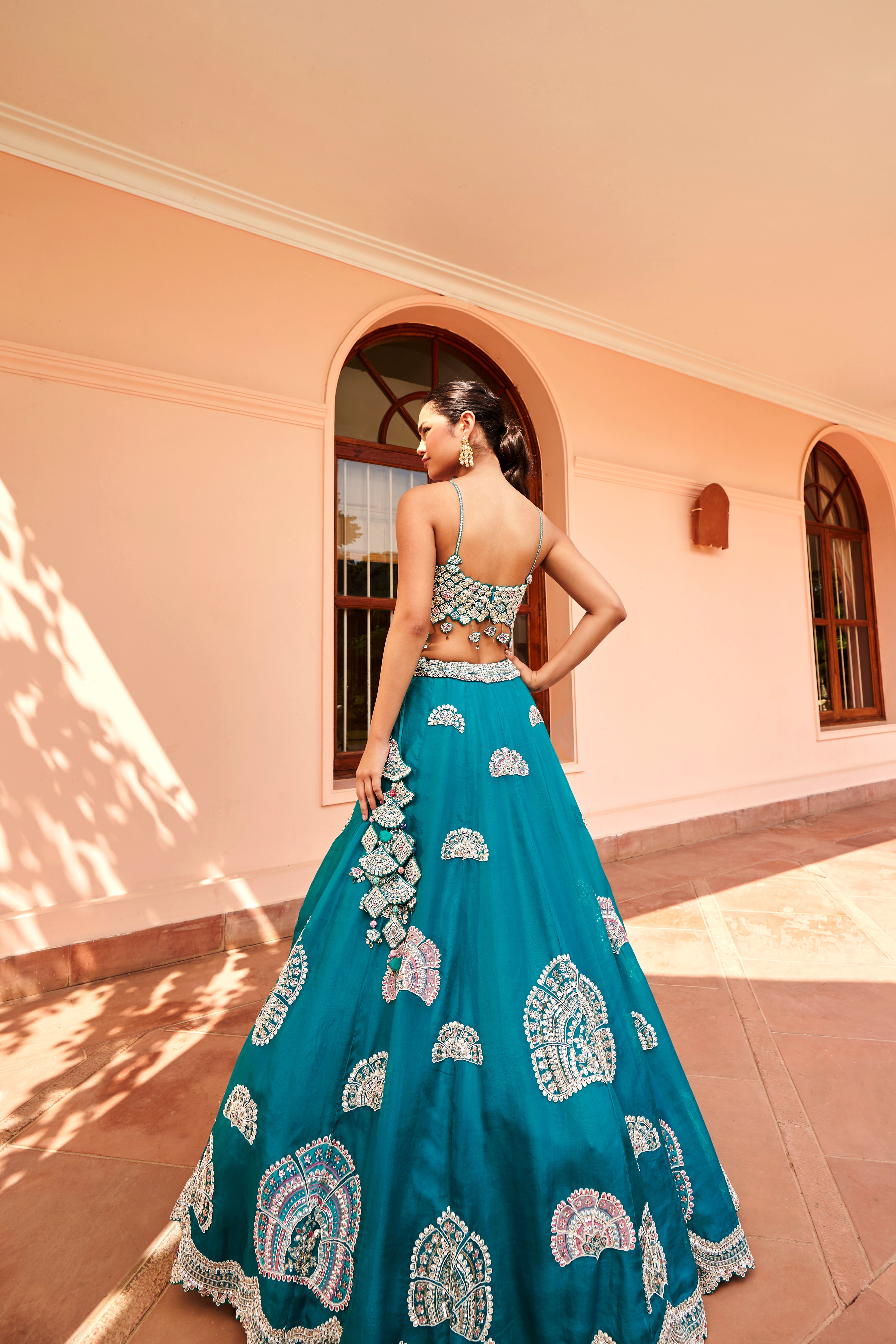 Pine Green Lehenga Set