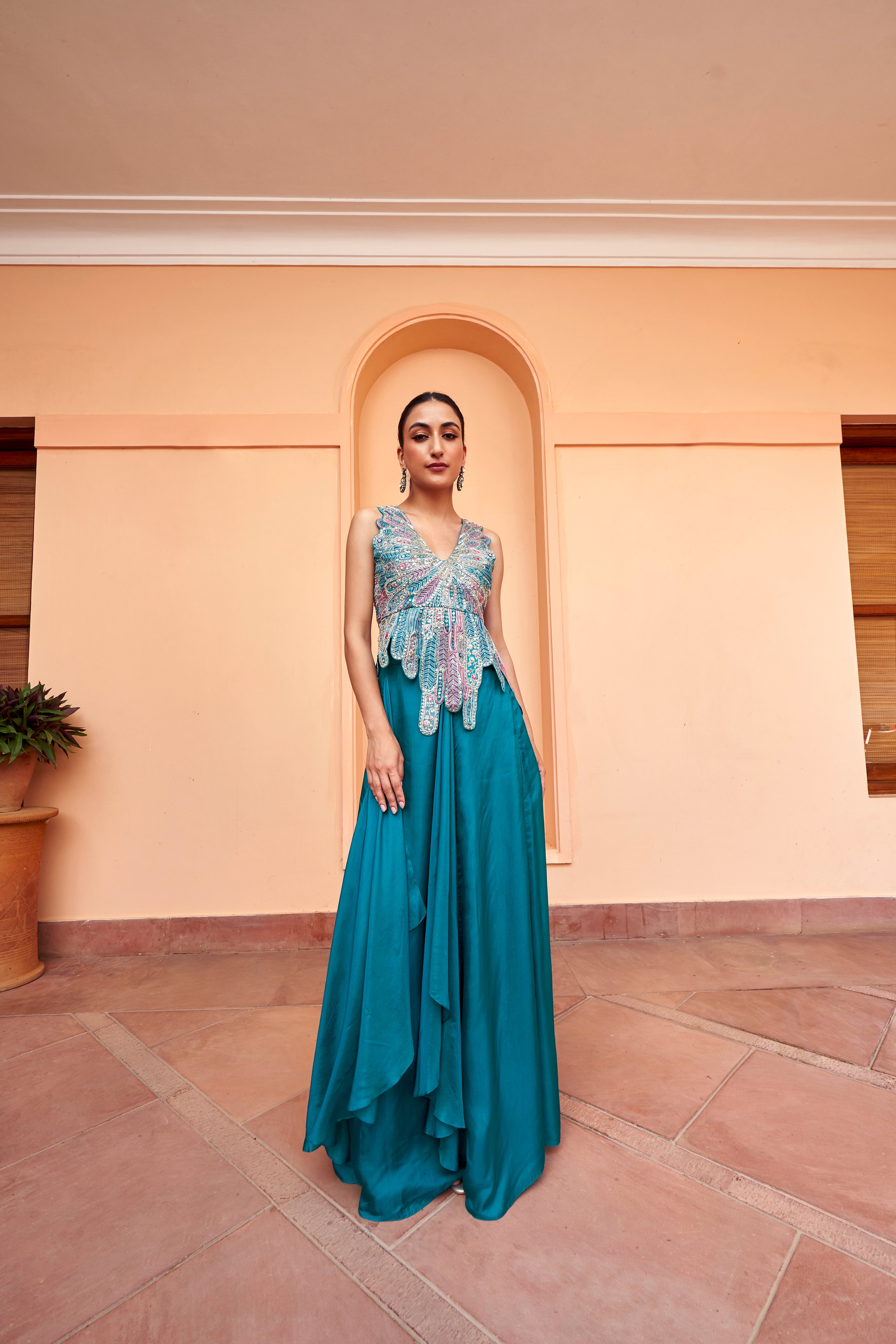 Pine Green Top and Skirt