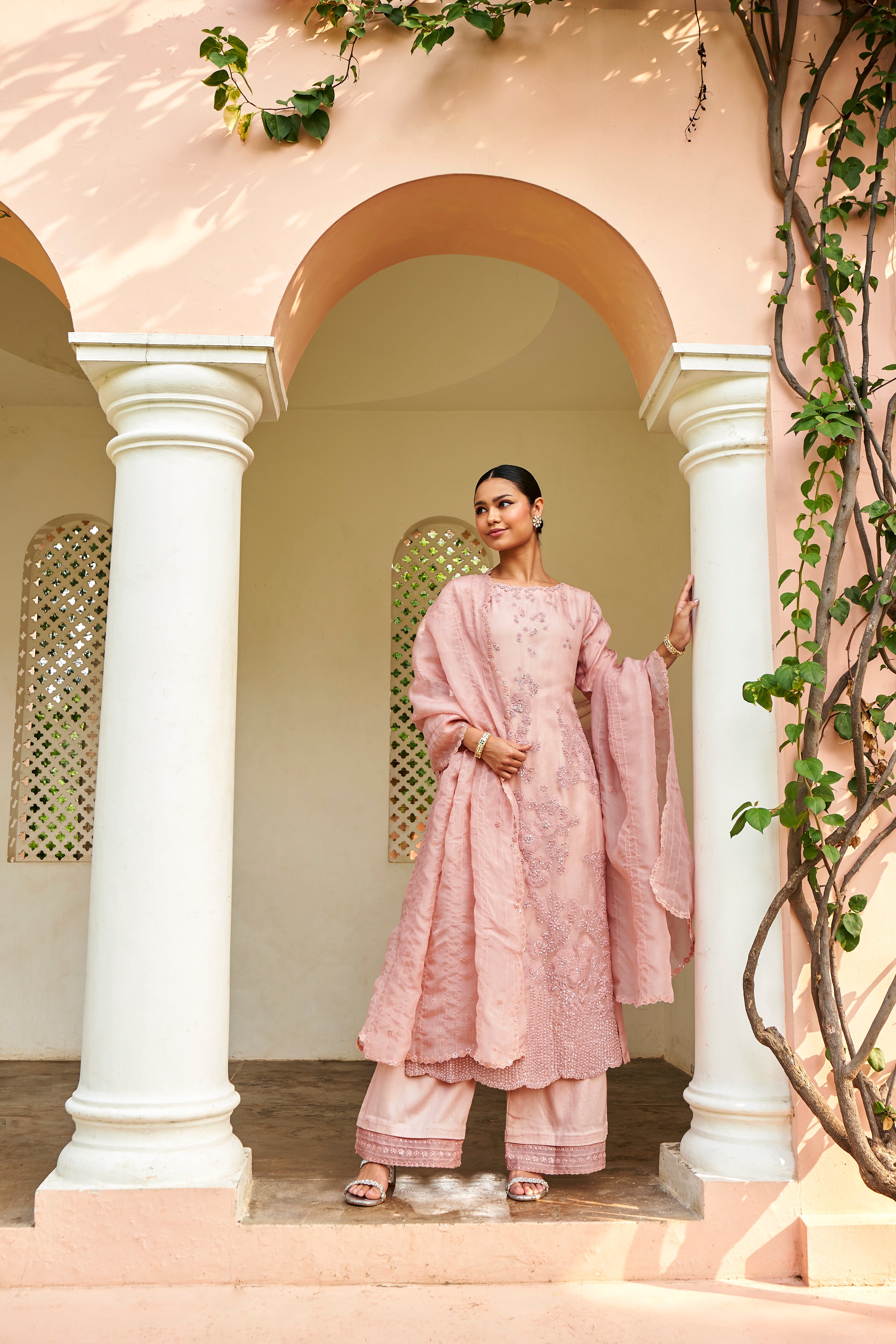 Dusty Pink Kurta Set