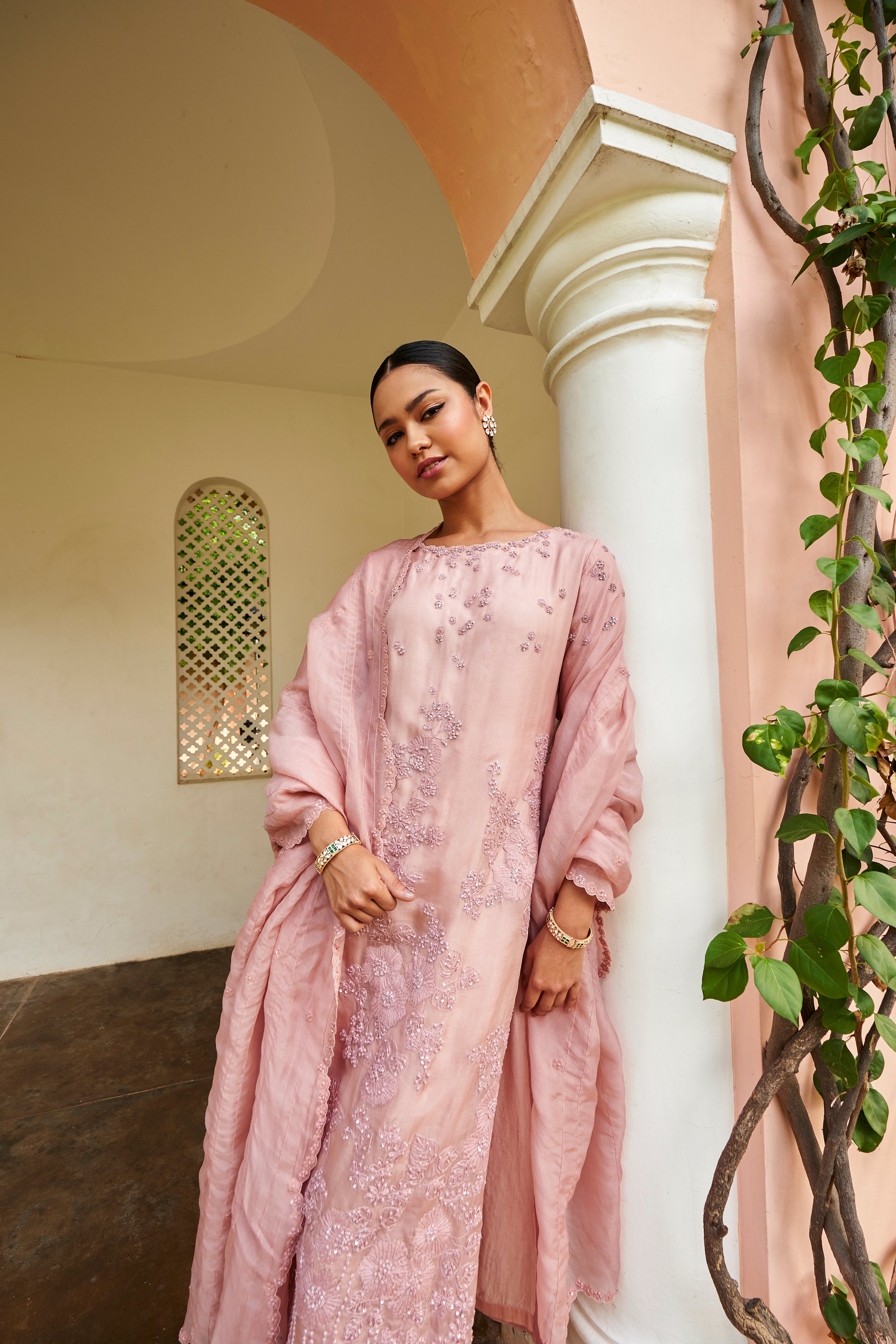 Dusty Pink Kurta Set