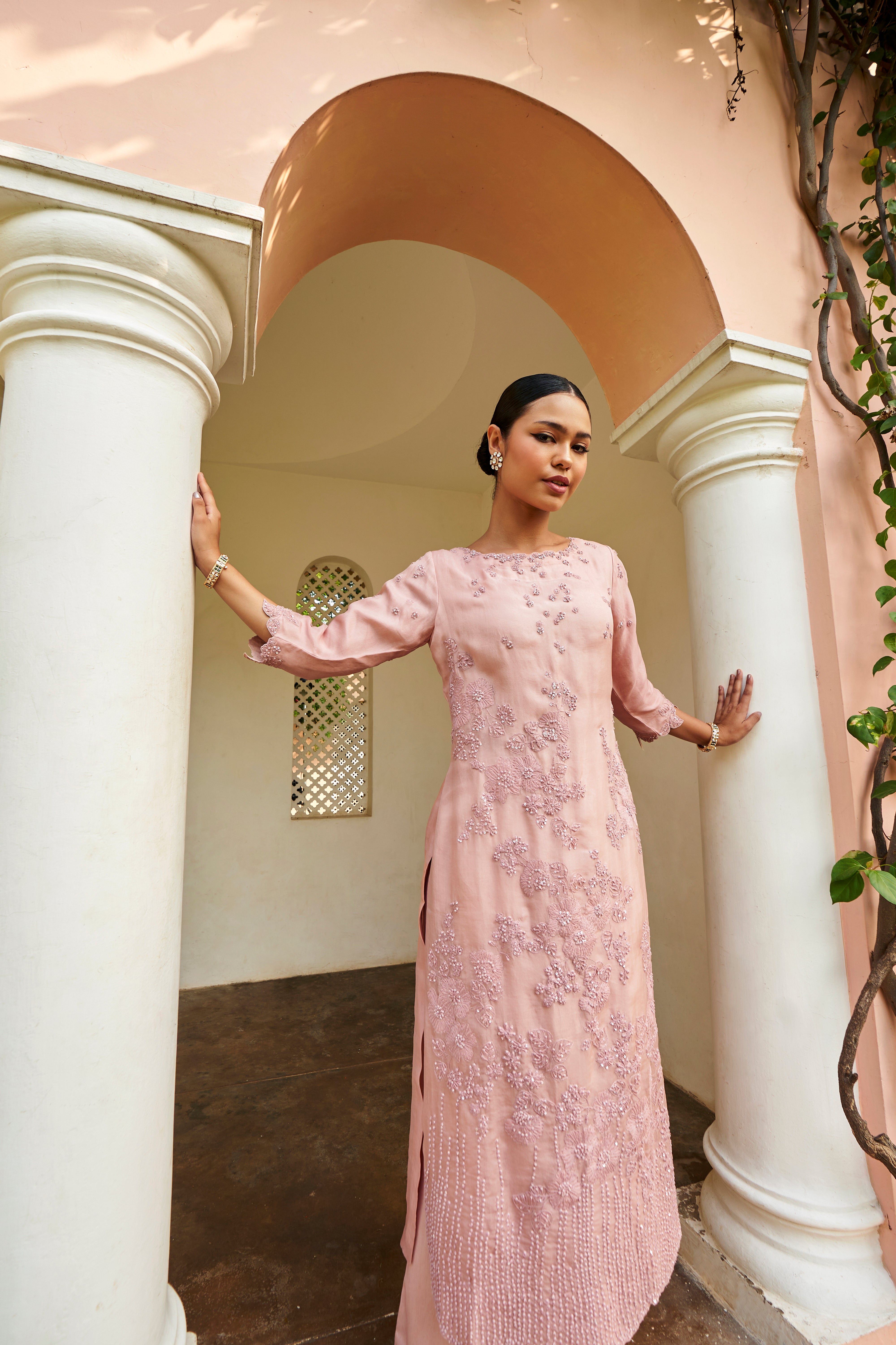 Dusty Pink Kurta Set