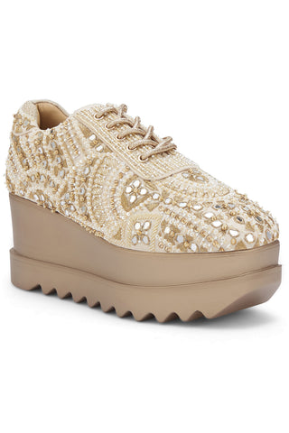 Sharara Wedding Wedge Sneakers