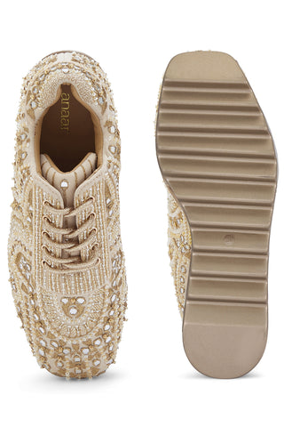 Sharara Wedding Wedge Sneakers