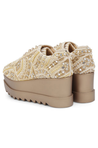 Sharara Wedding Wedge Sneakers