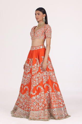 AMBER LEHENGA SET