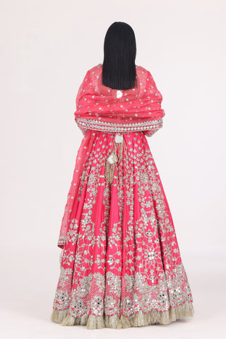 BEGUM FUCHSIA LEHENGA SET