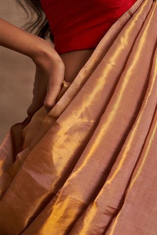 'Sunehari Potli' Tissue Benarasi Handloom Sari