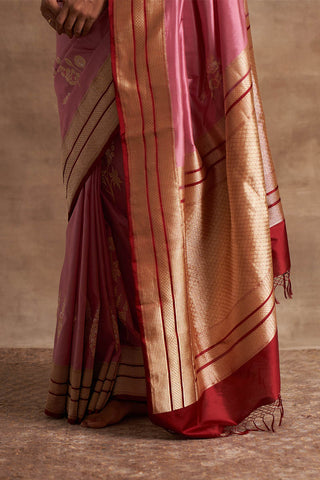 'Banno ki Bagiya' Gulabo Kadiyal Zari Pure Silk Benarasi Handloom Sari