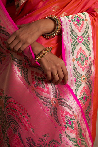 'Sajeeli Sundari' Rani Kadiyal Benarasi Handloom Sari