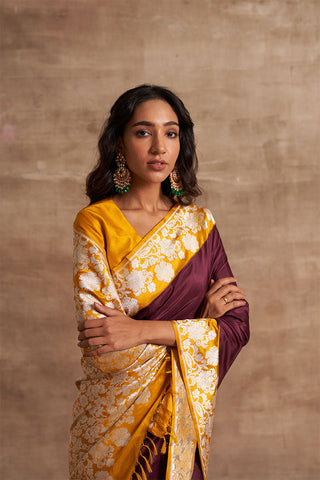 'Gulon Ki Mehfil' Jamuni Kadiyal Benarasi Handloom Sari