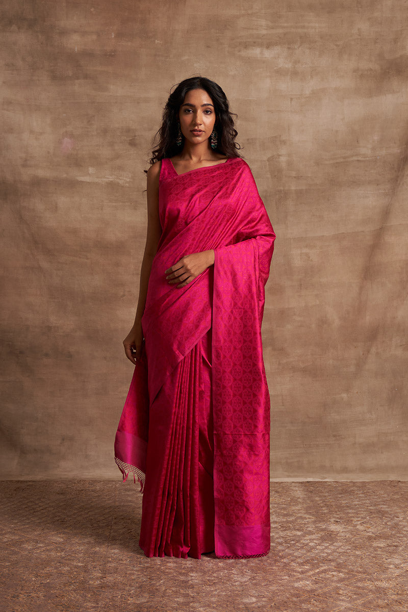 'Husna Rani' Tanchoi Benarasi Handloom Sari