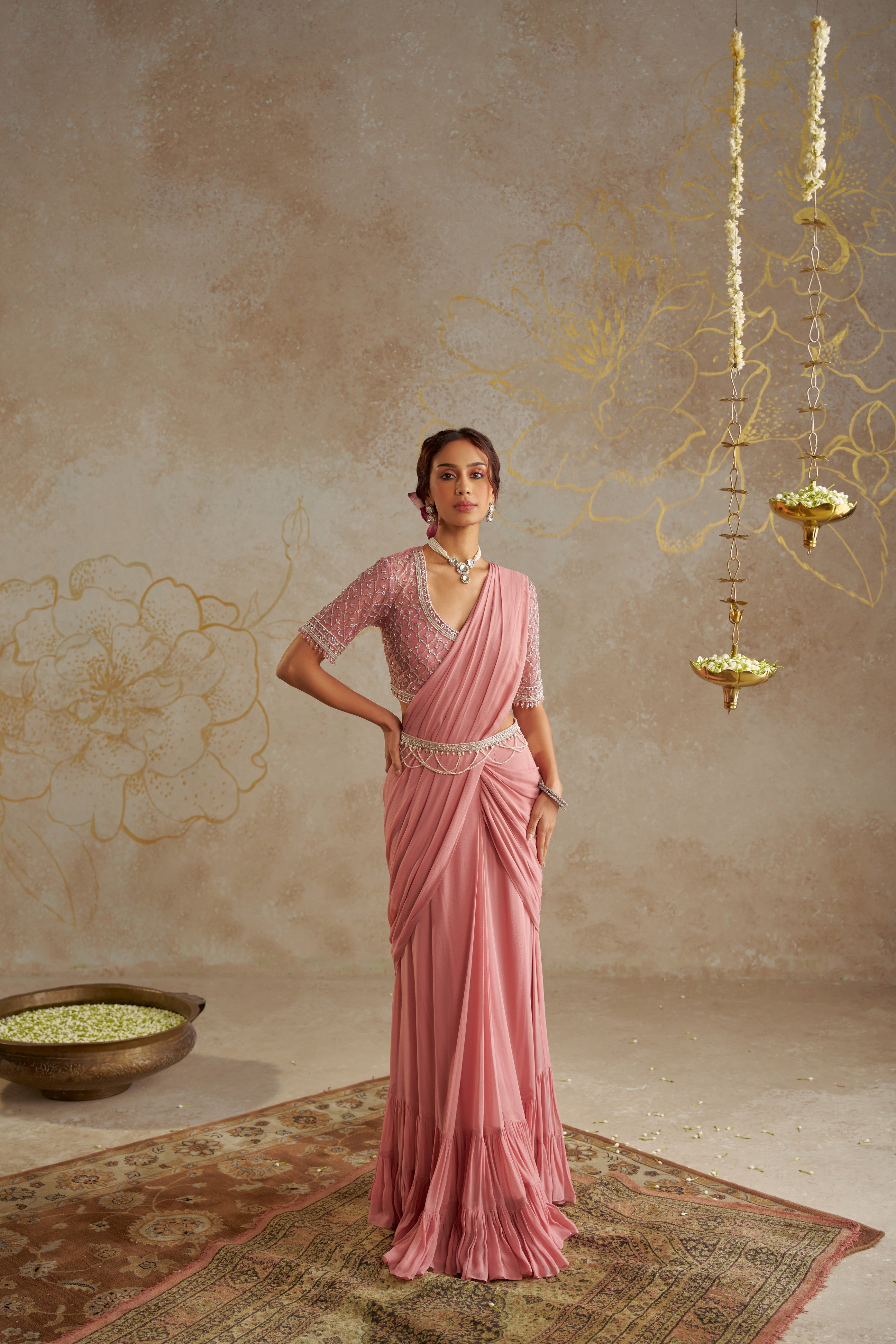 Blush Pink Saree