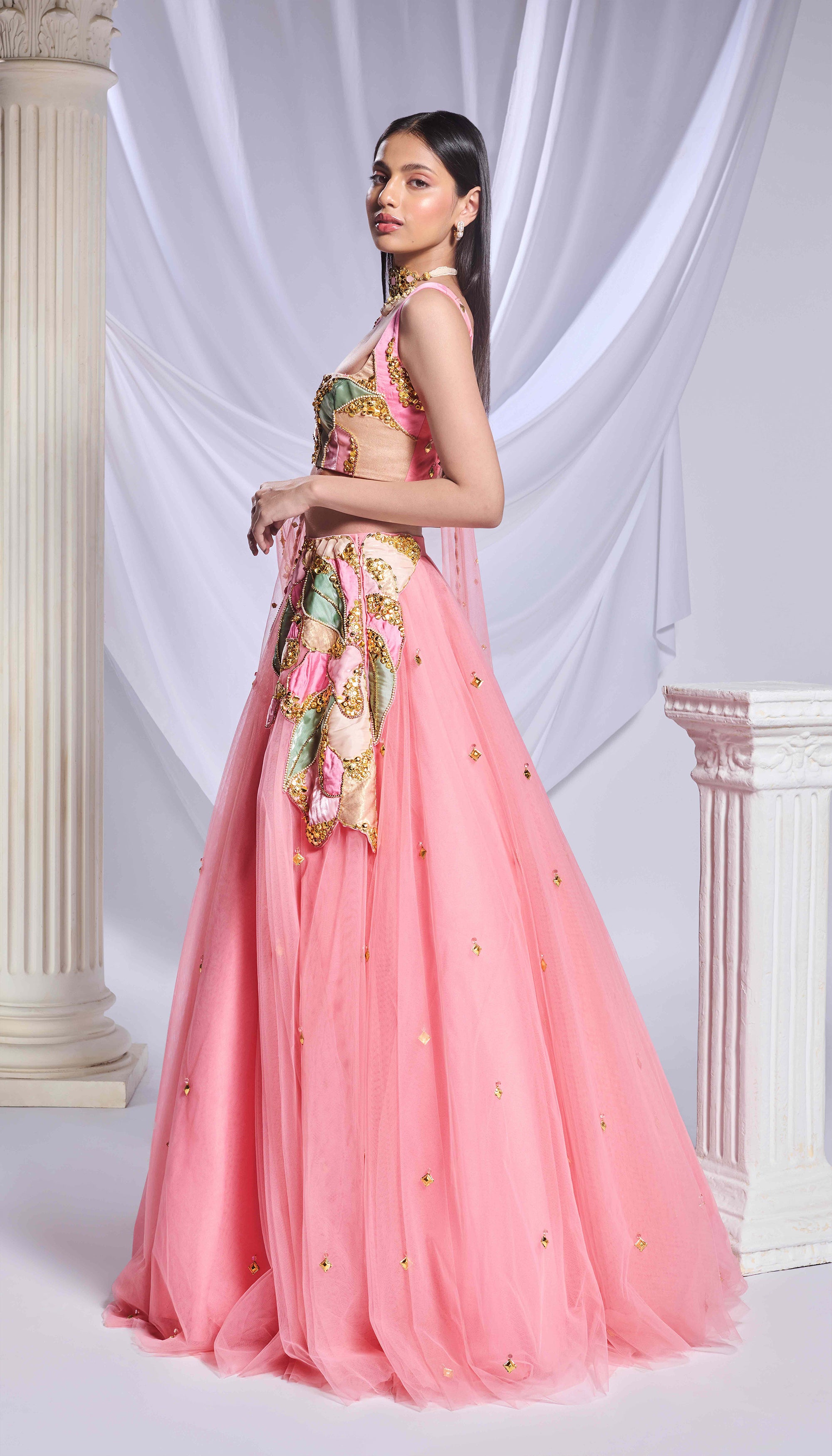 Preach Pink lehenga set