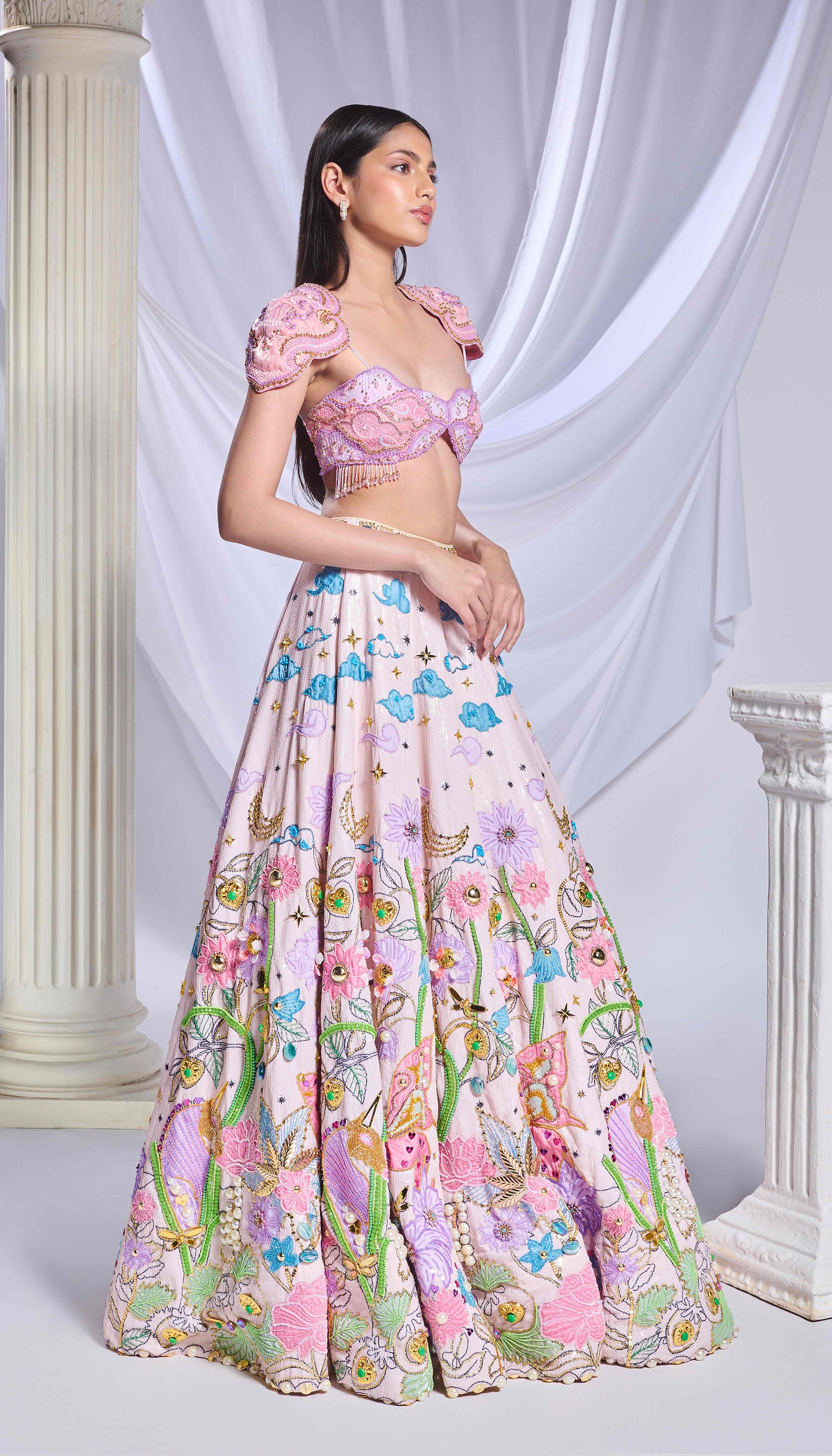 Whimsical wonderland lehenga set