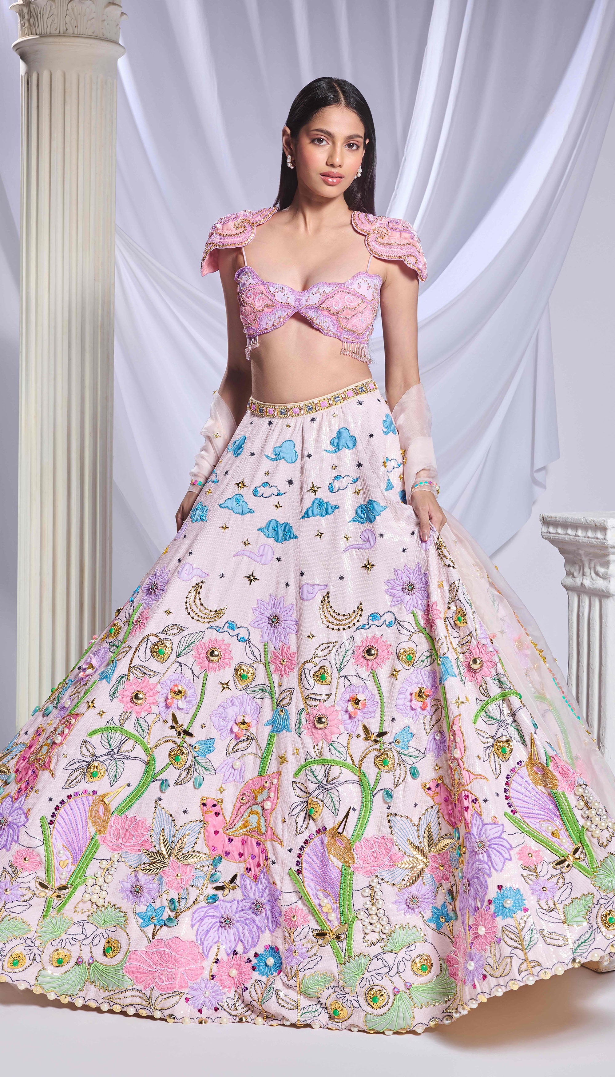 Whimsical wonderland lehenga set