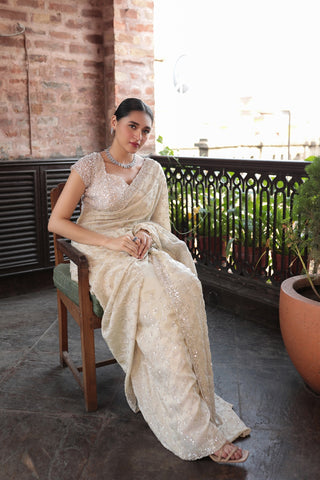 GOLD EMBROIDERD SAREE