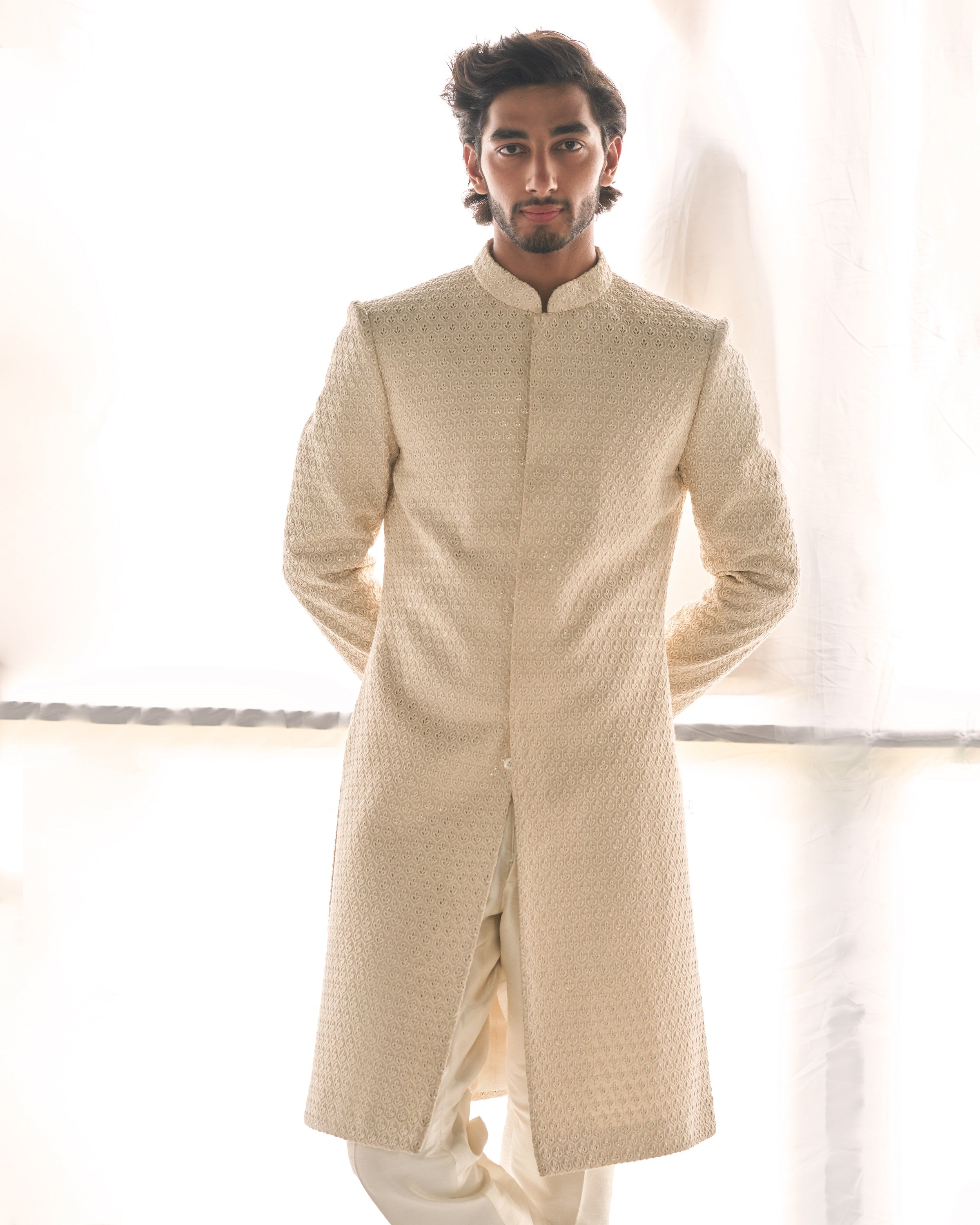 Ivory teen patti sherwani