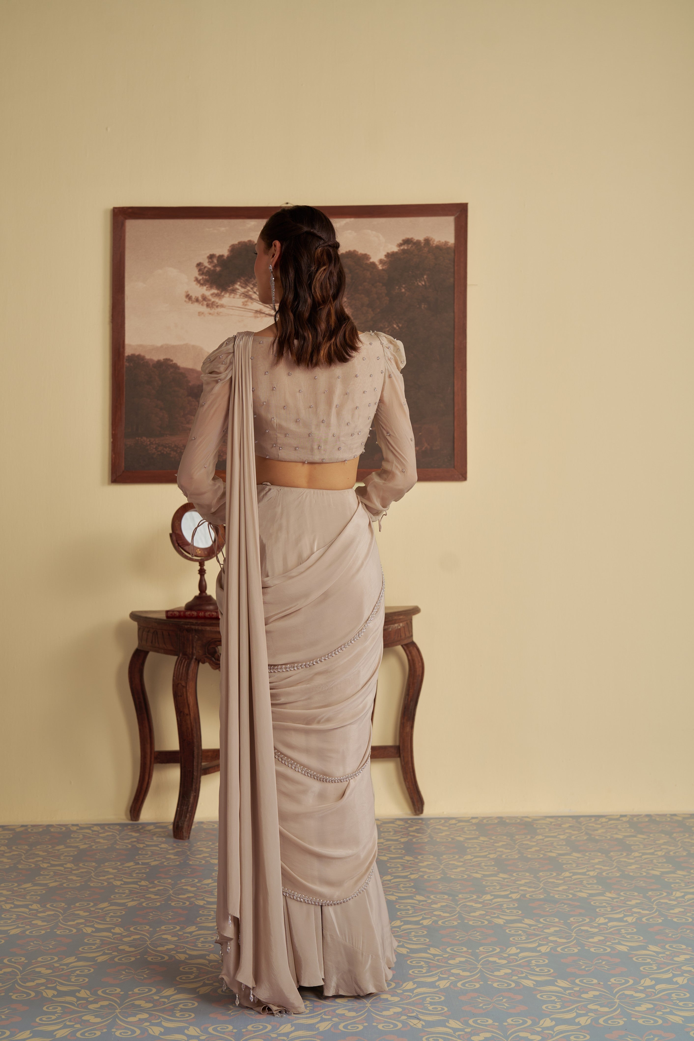 Starlit Whisper Saree