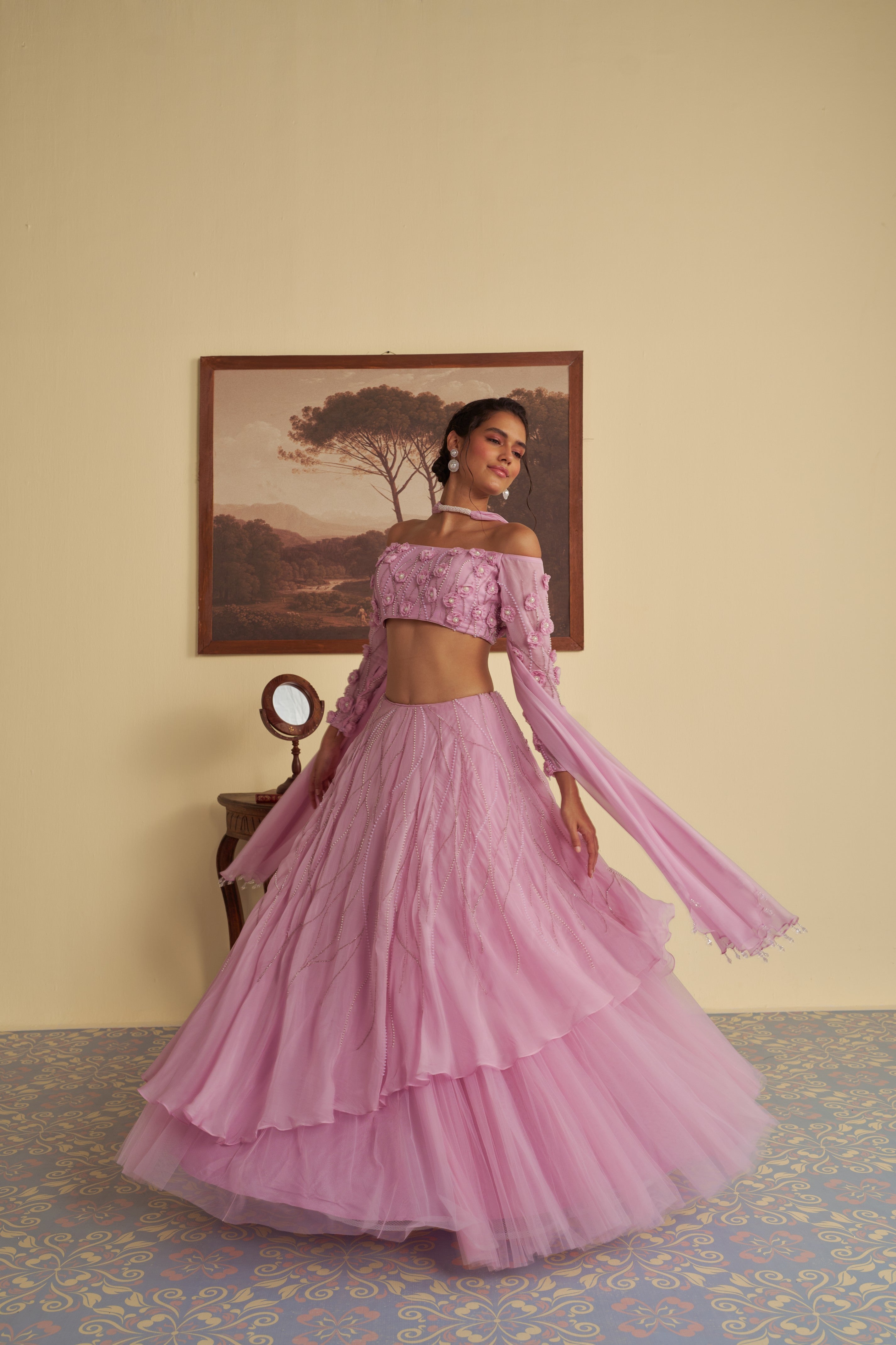 Ophelia fleur lehenga