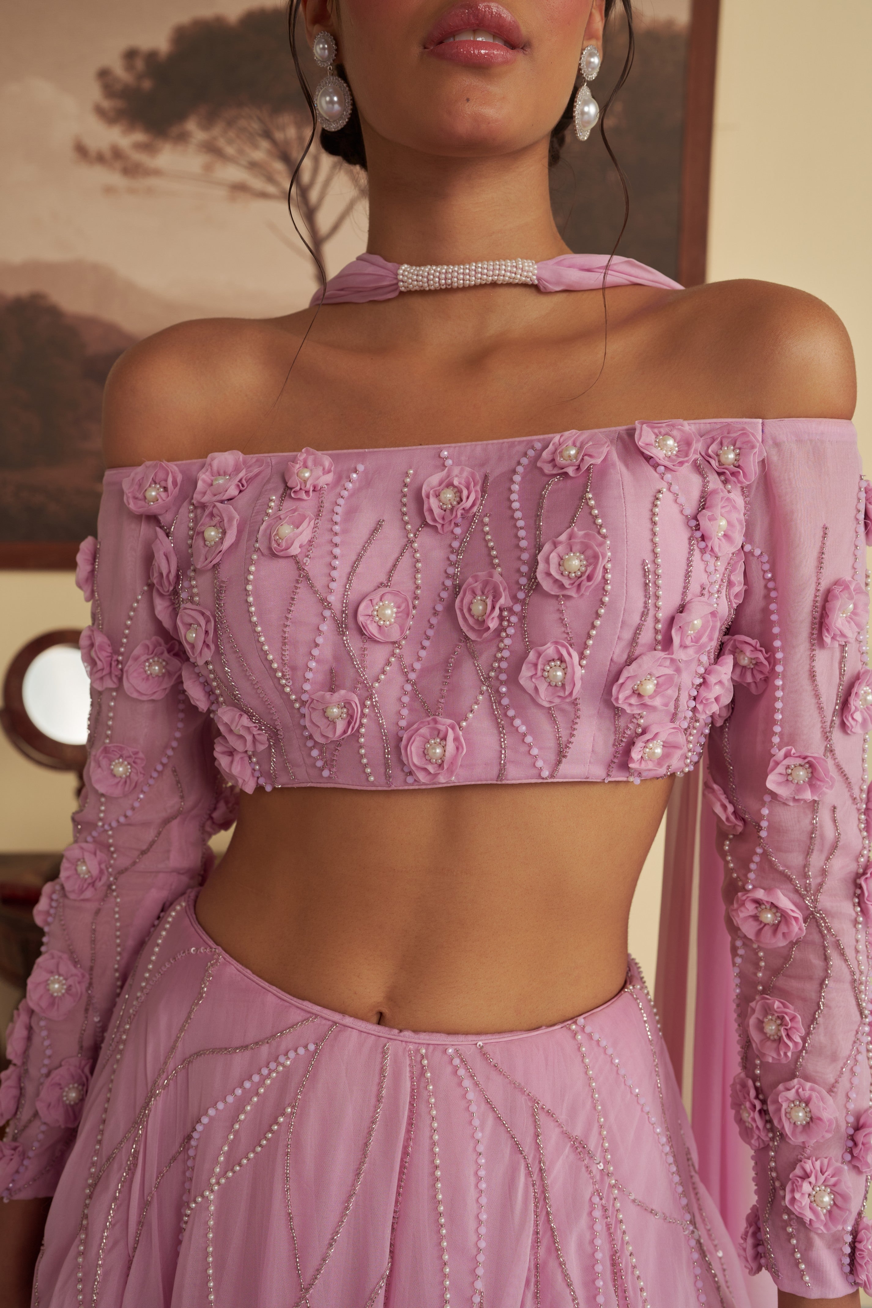 Ophelia fleur lehenga