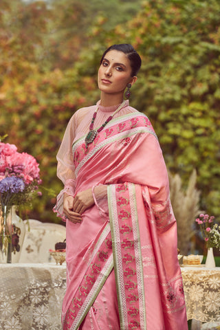 'Lady Chatterley' Kadhua Meenakari Zari Handloom Sari