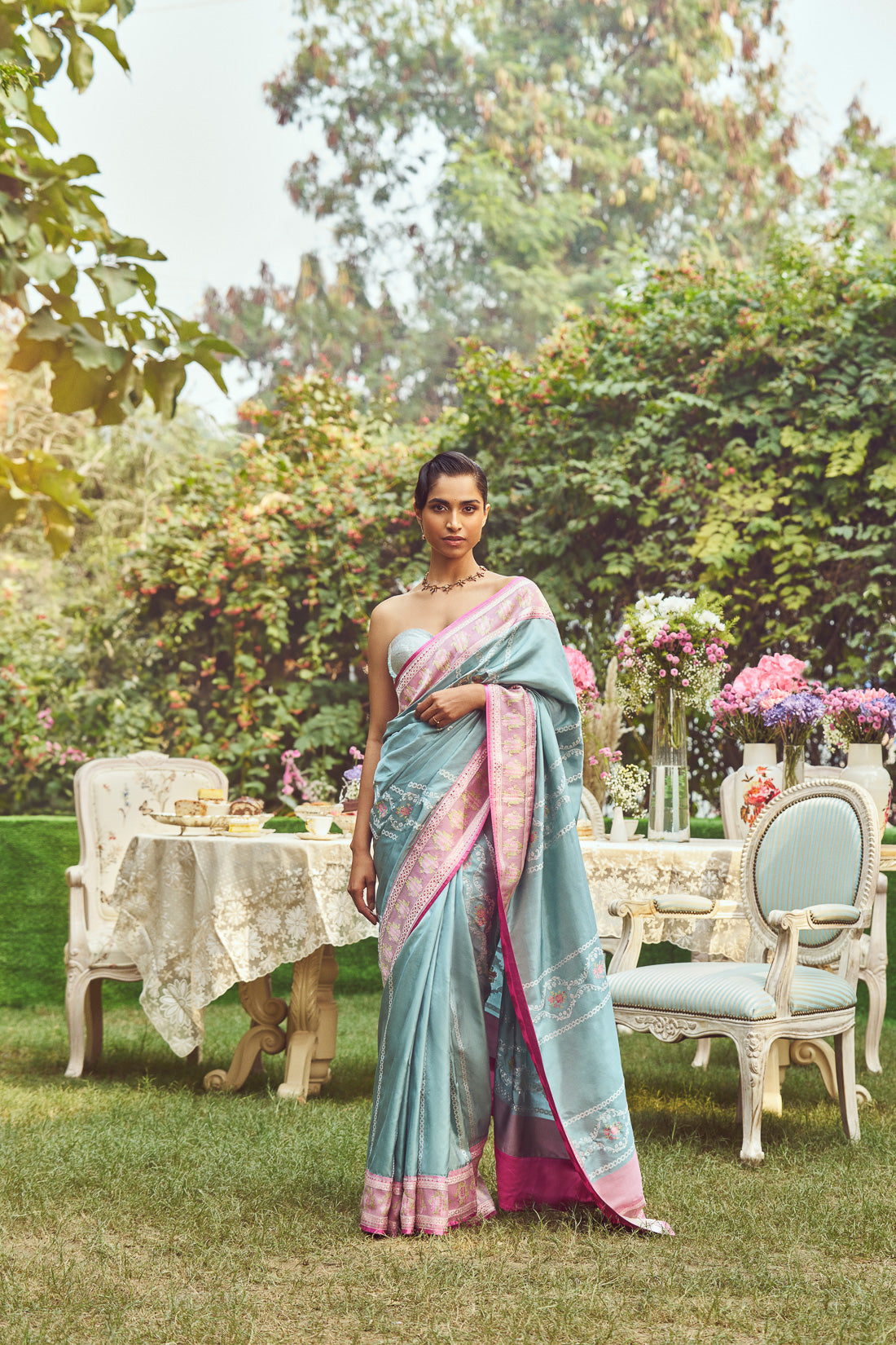 'Lady Chatterley' Kadhua Meenakari Zari Handloom Sari