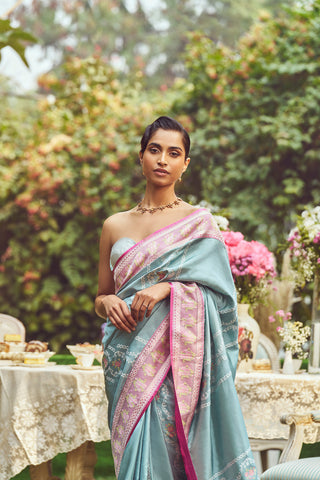 'Lady Chatterley' Kadhua Meenakari Zari Handloom Sari