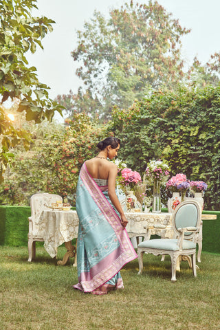 'Lady Chatterley' Kadhua Meenakari Zari Handloom Sari