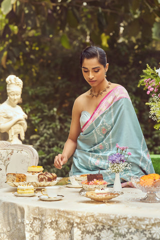 'Lady Chatterley' Kadhua Meenakari Zari Handloom Sari