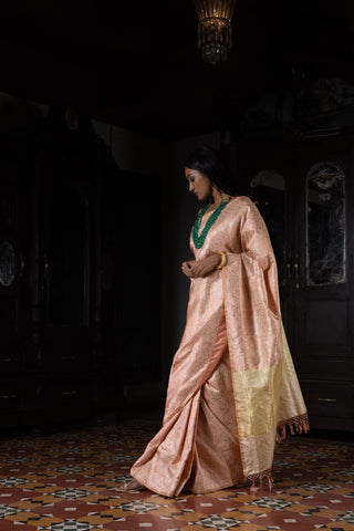 'Akriti' Tanchoi Benarasi Handloom Sari