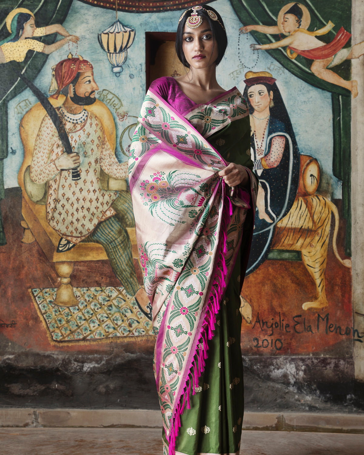 'Sajeeli Sundari' Jaitooni Kadiyal Benarasi Handloom Sari