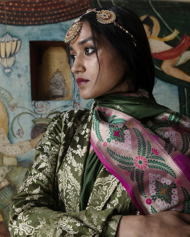 'Sartaaj' Jaitooni Brocade Benarasi Handloom Jacket