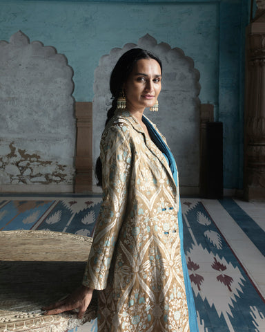 'Surbala' Brocade Benarasi Handloom Jacket