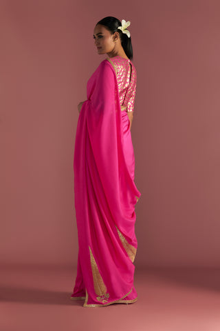 MAGENTA 'PAAN-PATTI' SAREE