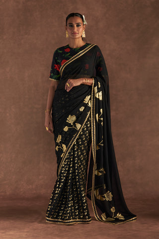 BLACK SPRINGBUD  SAREE