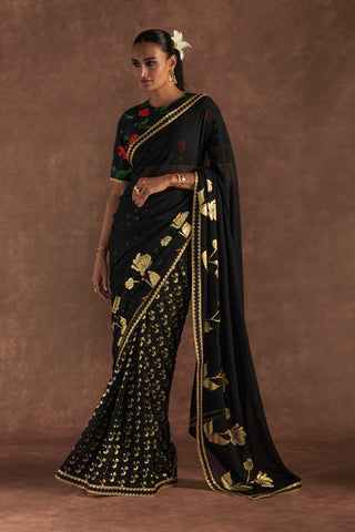 BLACK SPRINGBUD  SAREE