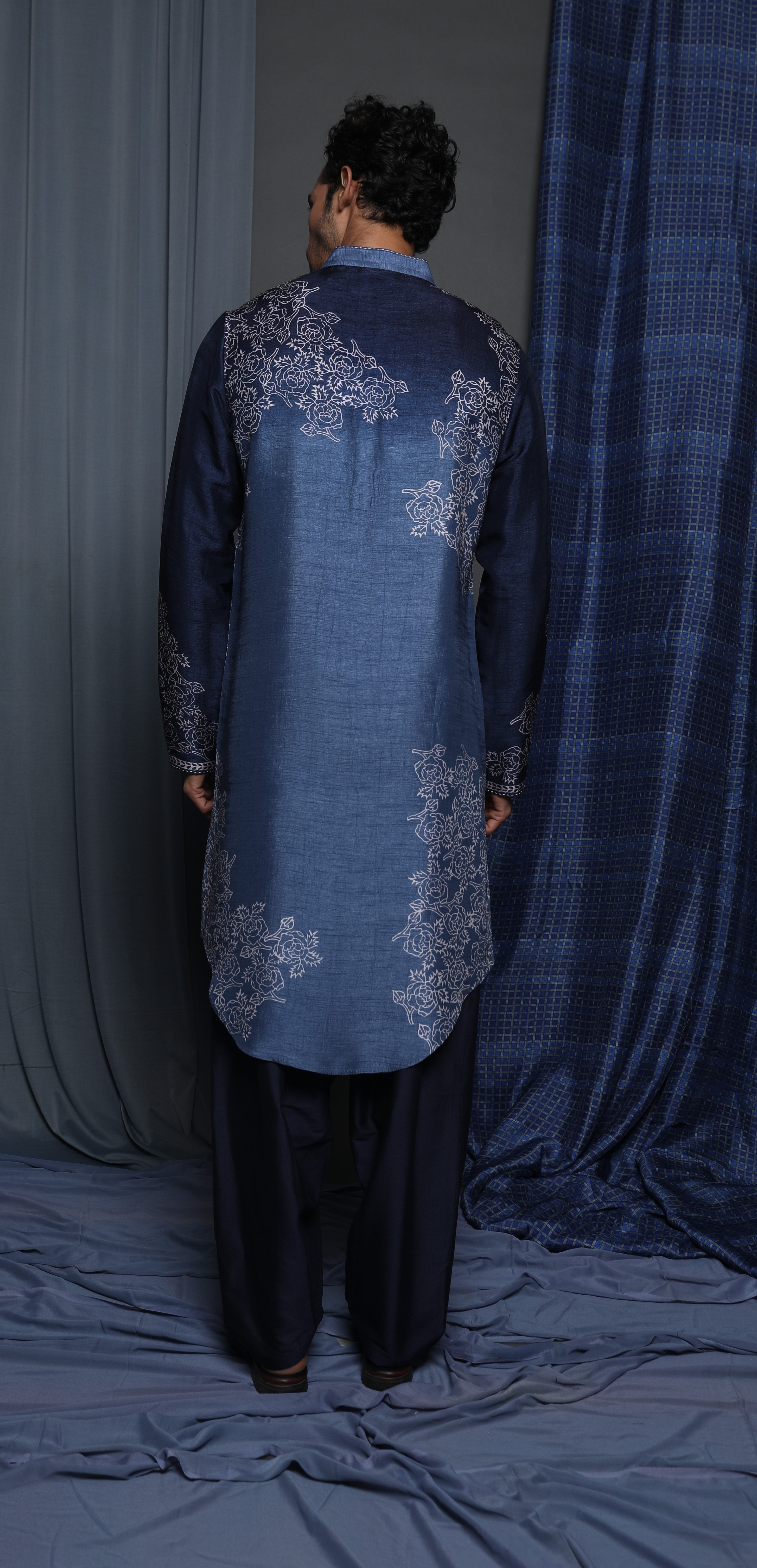 Indgo Ocean printed kurta