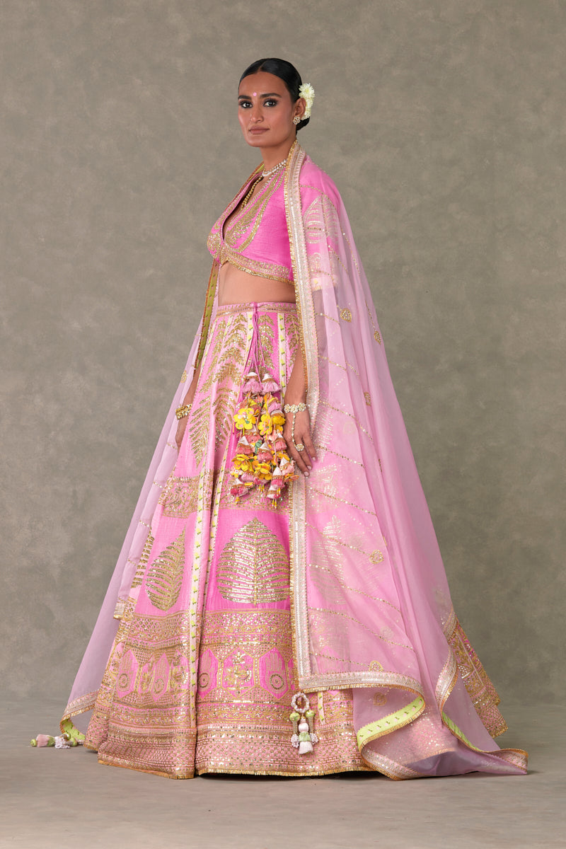 Barfi Pink Paan Patti Lehenga Set – THE MAHAL