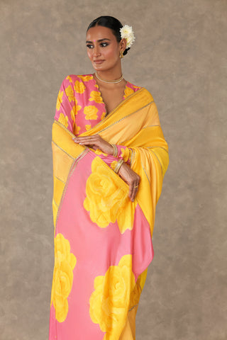 Yellow Kasata Saree