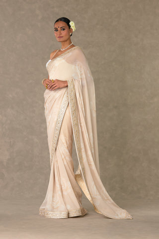 Ecru Gulaab Saree