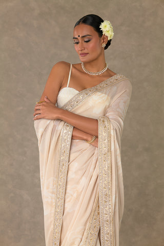 Ecru Gulaab Saree