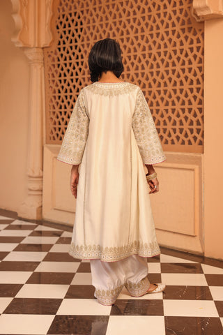 Aiman - Short Knee Length Chauga with Salwar