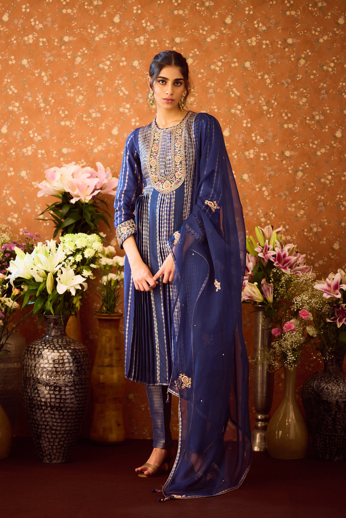 Spectrum Blue Kurta Set