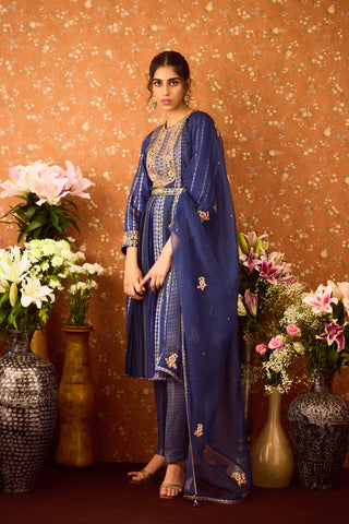 Spectrum Blue Kurta Set