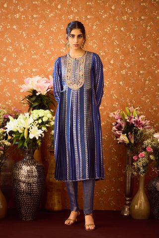 Spectrum Blue Kurta Set