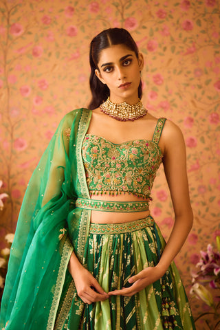 Jasper Green Lehenga Set